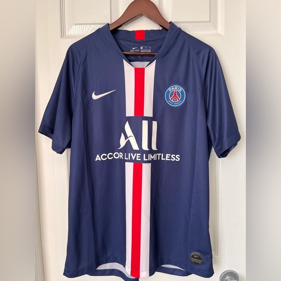 Mens Nike Dri Fit Paris Saint Germain Soccer Kit 19/20 Home Jersey - Picture 1 of 10